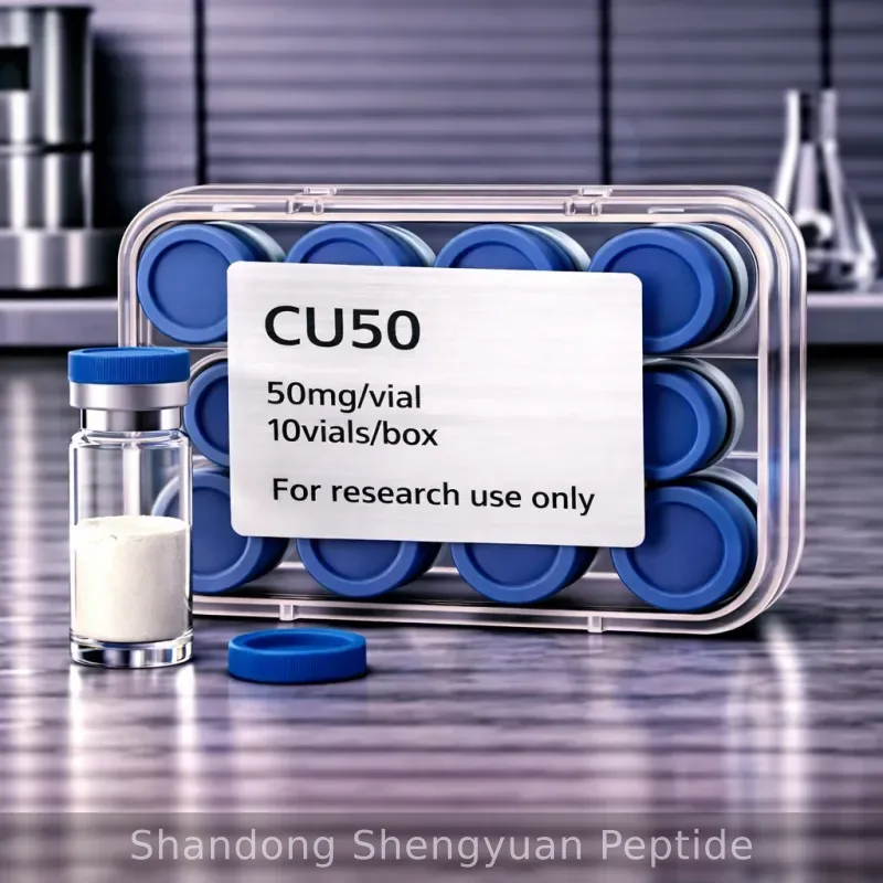 GHK-CU research peptide vial